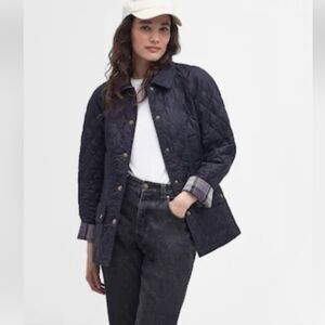 Barbour Beadnell Polarquilt Jacket In Black 12 NWT